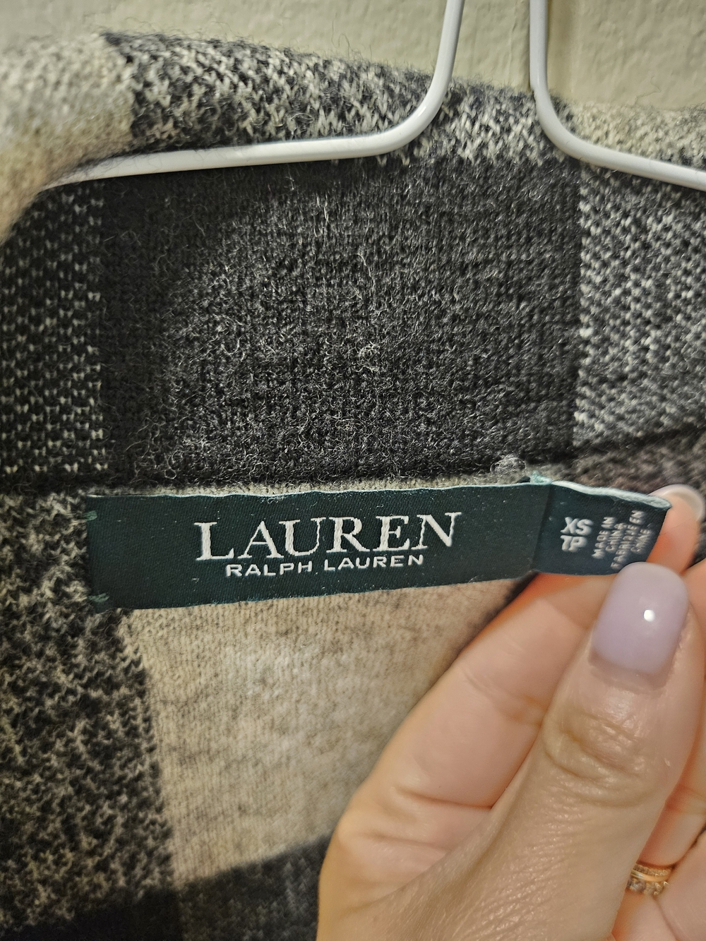 Lauren Ralph Lauren Black and White Plaid wool Jacket Size XS - Picture 2 of 5